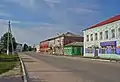 Straßenszene im Zentrum von Spas-Klepiki