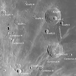 Krafft und Cardanus (LROC-WAC)