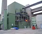 Biomassekraftwerk von außen