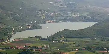 Der See mit der Mündung des Rimone