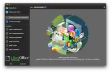 LibreOffice 7.6 Start Center unter macOS 13.5.1