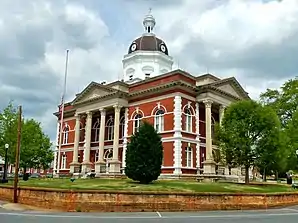 Meriwether County Courthouse in Greenville, gelistet im NRHP Nr. 73000630