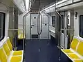 Innenansicht eines U-Bahn-Zuges