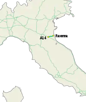 Verlauf der A14dir