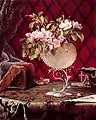 Martin Johnson Heade:Still Life with Apple Blossoms in a Nautilus Shell