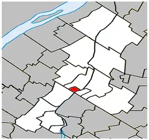 Lage in der MRC La Vallée-du-Richelieu