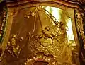 Der reiche Fischfang als Flachrelief am Kanzelkorb