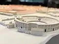 Modell des Amphitheaters in Vindonissa