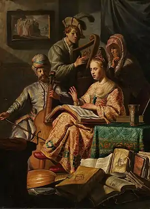 Musizierende Gesellschaft, 1626, Öl auf Eichenholz, 63,4 × 47,6 cm, Rijksmuseum Amsterdam
