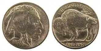 Buffalo Nickel bzw. Indian Head Nickel (1913)