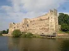 Die Burg von Westen gesehen