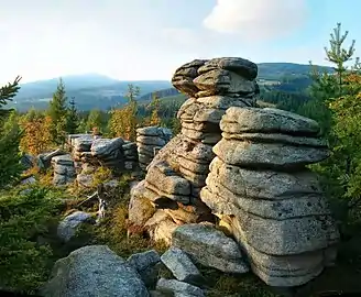 Die Festung aus südlicher Richtung(im Hintergrund links das Hohe Rad)