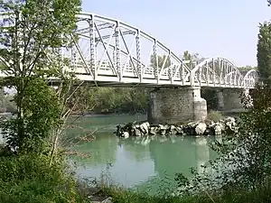 Pont de Chancy über der Rhone