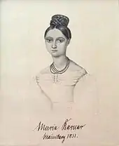 Marie Kerner, Lithographie nach einer Zeichnung von 1831