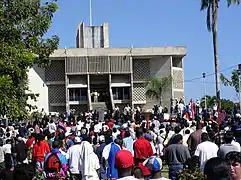 Proteste vor dem Parlament, 2005
