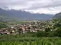 Das Dorf Réchy im Rhonetal.