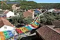 Typischer Straßenschmuck zum Dorffest von Pereiro, Gemeinde und Kreis Mação
