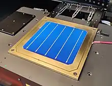 A silicon heterojunction solar cell