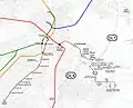 Veralteter Silver Line-Linienplan aus dem Jahr 2005