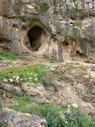 Eingang der Skhul-Höhle