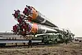 Der Rollout der Rakete am 6. April 2020
