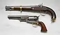 Springfield 1855 Pistol, Colt Dragoon Vergleich