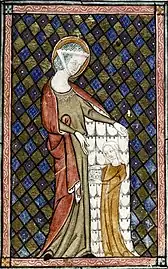 St. Anna mit fehgefüttertem Cape (ca. 1300)