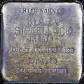 Stolperstein für Klara Siegellack (Thieboldsgasse 134)