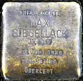 Stolperstein für Max Siegellack (Thieboldsgasse 134)