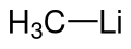 Strukturformel von Methyllithium