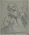 Studie des alten Mannes