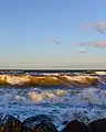 Sturmflut im Januar 2019 am Hohenfelder Strand