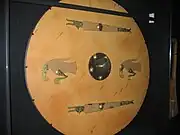 Der Schild aus Vendel, ähnelt dem von Sutton Hoo