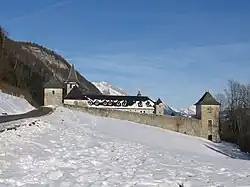 Trappistenabtei Tamié im Winter