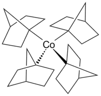 Struktur von Tetrakis(1-norbornyl)cobalt(IV)