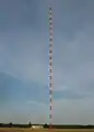 Der 244 Meter hohe Hauptsendemast des Bodenseesenders