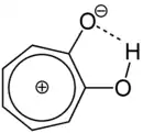 α-Tropolon mit ebenem Siebenring als 6π-Elektronen-Aromat