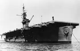 USS Munda vor Anker in der Bucht von San Francisco 1945