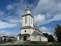 Dūkštas Katholische Kirche des Stanislaus Kostka, erbaut von 1934 bis 1936