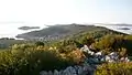 Blick vom Korinjak auf das Dorf