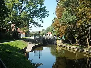 Unterwasser der Schleuse