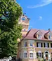 Wasserturm am Wohnhaus