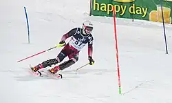Filip Zubčić beim Weltcupslalom in Zagreb 2015