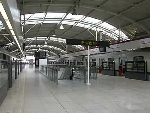 Line 11 platform of Anting
