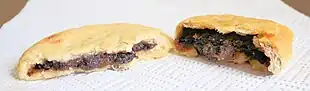 Image 2A Chorley cake (left) and an Eccles cake (right) (from Chorley cake)
